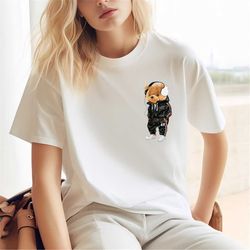 bear shirt, unisex streetwear t-shirt, handsome bear t-shirt, cute bear tee, cool t-shirt, unisex graphic t-shirt, boho
