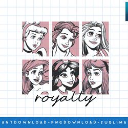 disney princess royalty panels png, sublimate, digital print