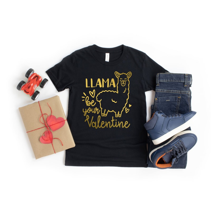 Llama be your Valentine Shirt,Boyfriend and Girlfriend Gift, Couple Ideas, Matching Love Tshirt, Valentines Love Tshirt,Cute Tee,Valentines - 2.jpg