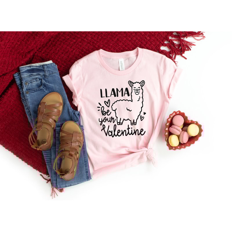 Llama be your Valentine Shirt,Boyfriend and Girlfriend Gift, Couple Ideas, Matching Love Tshirt, Valentines Love Tshirt,Cute Tee,Valentines - 3.jpg