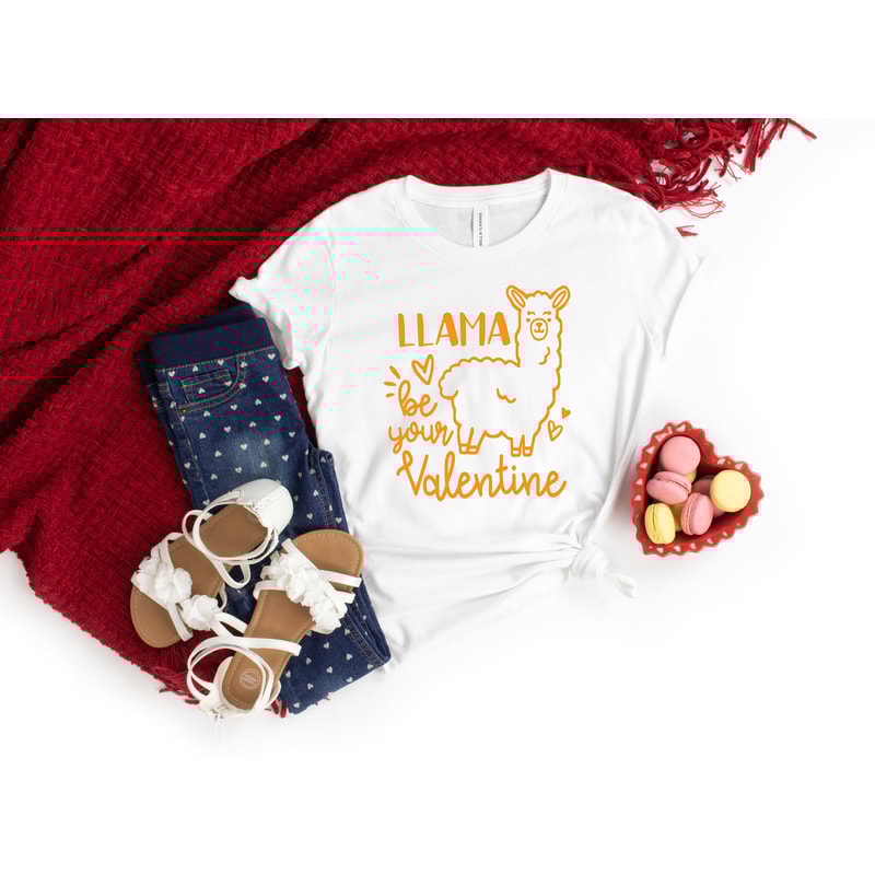 Llama be your Valentine Shirt,Boyfriend and Girlfriend Gift, Couple Ideas, Matching Love Tshirt, Valentines Love Tshirt,Cute Tee,Valentines - 4.jpg