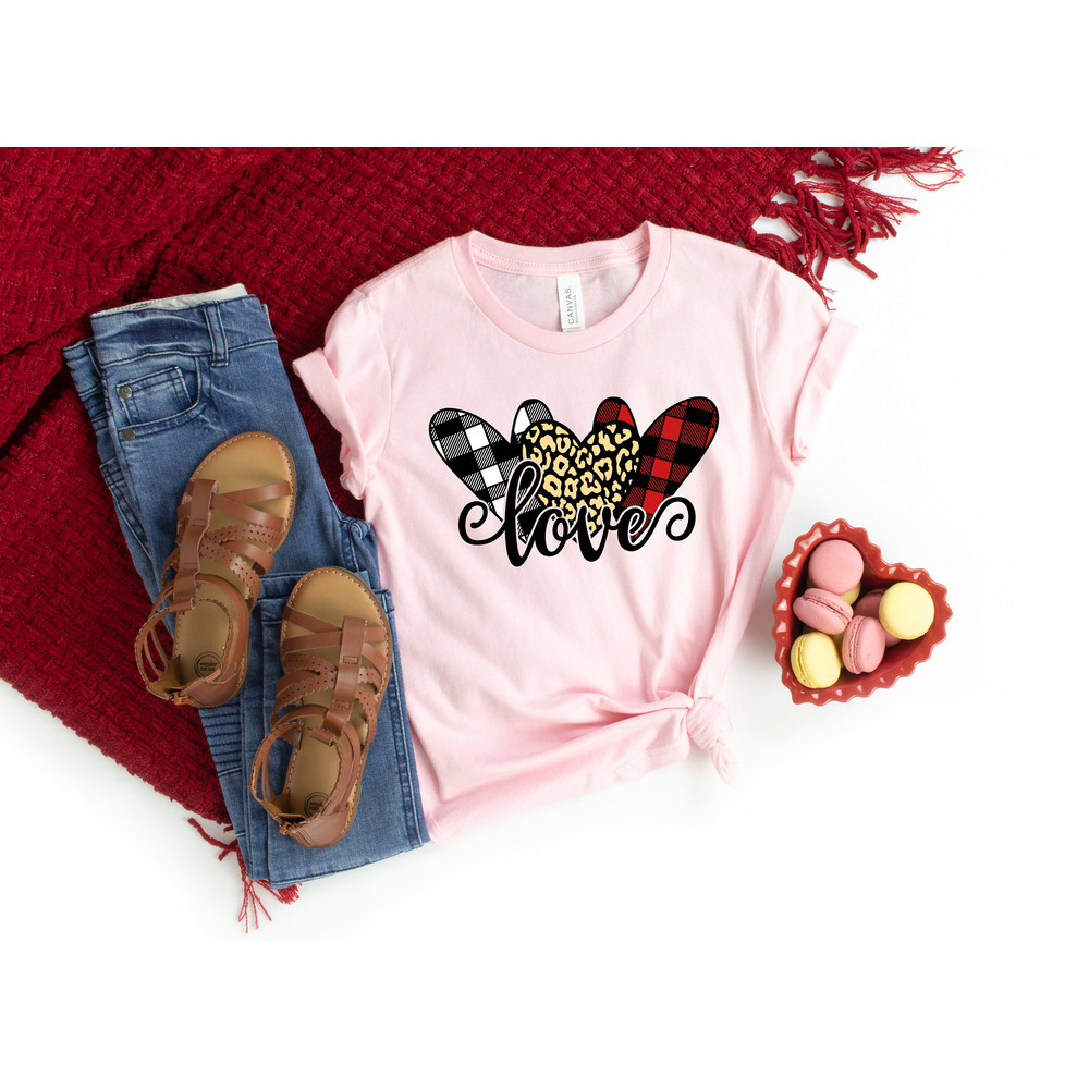 Love hearts Shirt,Buffalo Plaid Valentines Day Shirts For Mom,Heart Shirt,Cute Valentine Shirt,Cute Valentine Tee,Valentines Day Gift - 2.jpg