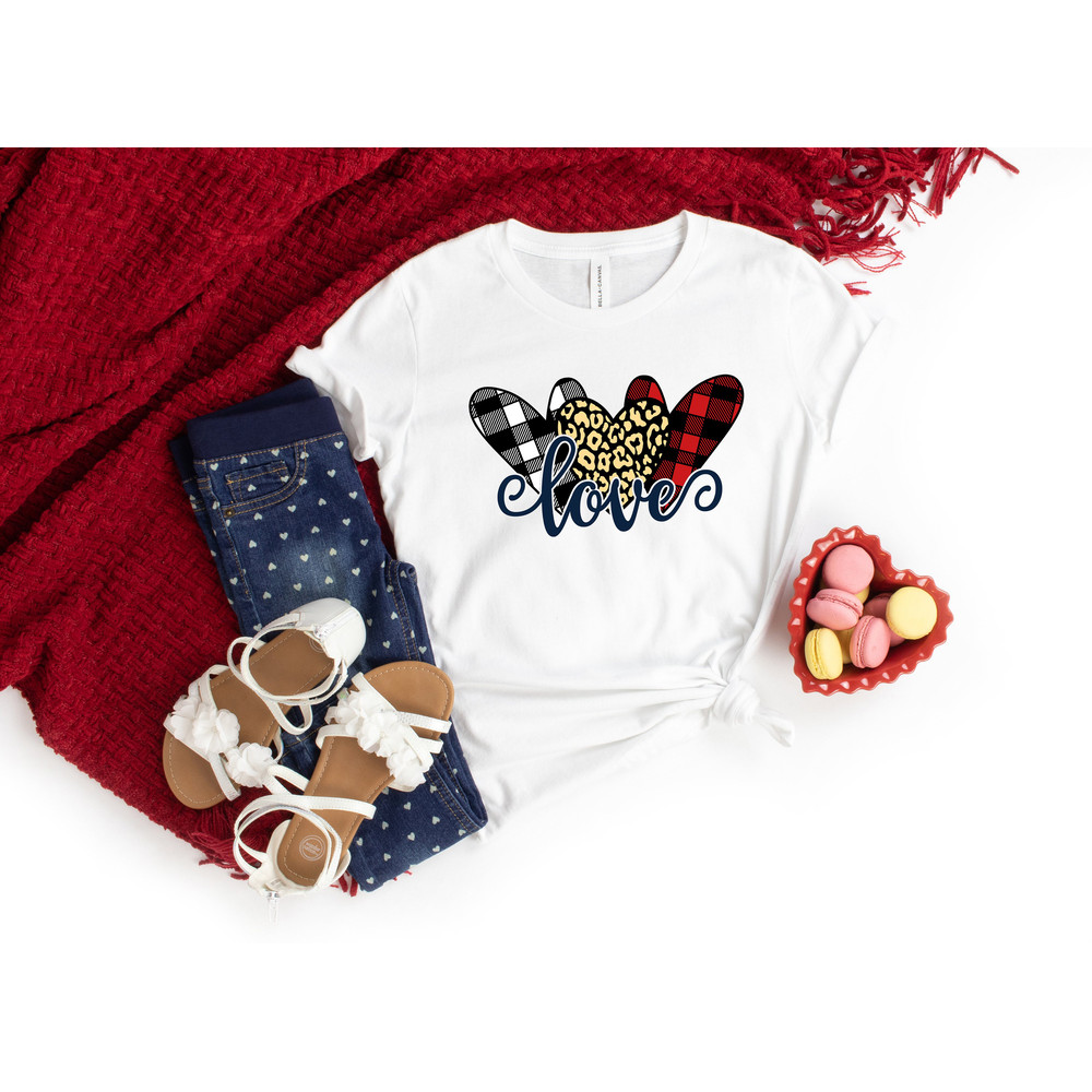 Love hearts Shirt,Buffalo Plaid Valentines Day Shirts For Mom,Heart Shirt,Cute Valentine Shirt,Cute Valentine Tee,Valentines Day Gift - 3.jpg