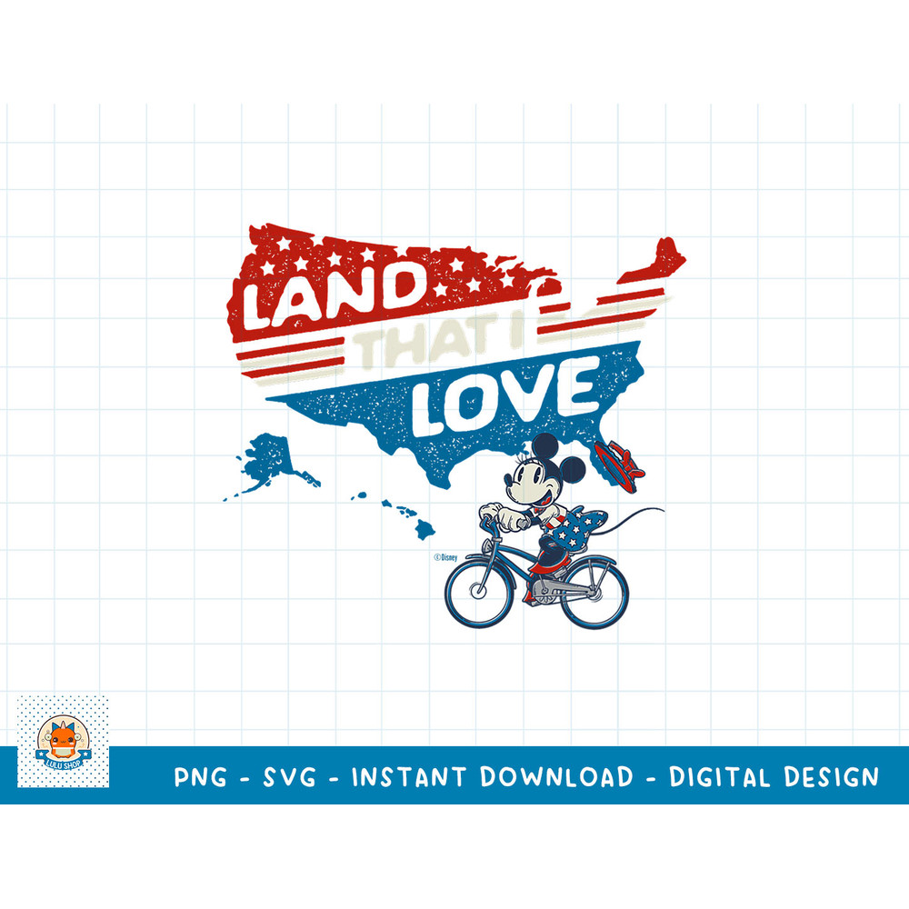 Disney Minnie Mouse America Land That I Love 4th of July T-Shirt copy.jpg