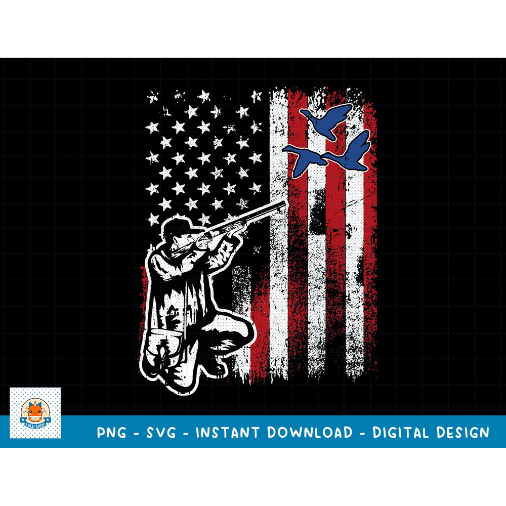 Duck Hunting 4th Of July Cool American Flag Patriotic Hunter T-Shirt copy.jpg