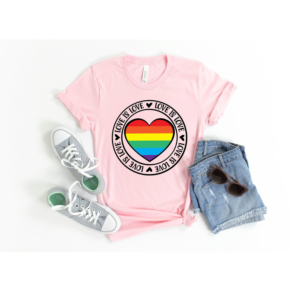 Love is Love Shirt, LGBQT Pride Shirt, Women Men Kids Toddler Baby Rainbow Shirt Retro, LGBT Shirts, Love Wins Graphic T-Shirt,Equality,Gift - 2.jpg