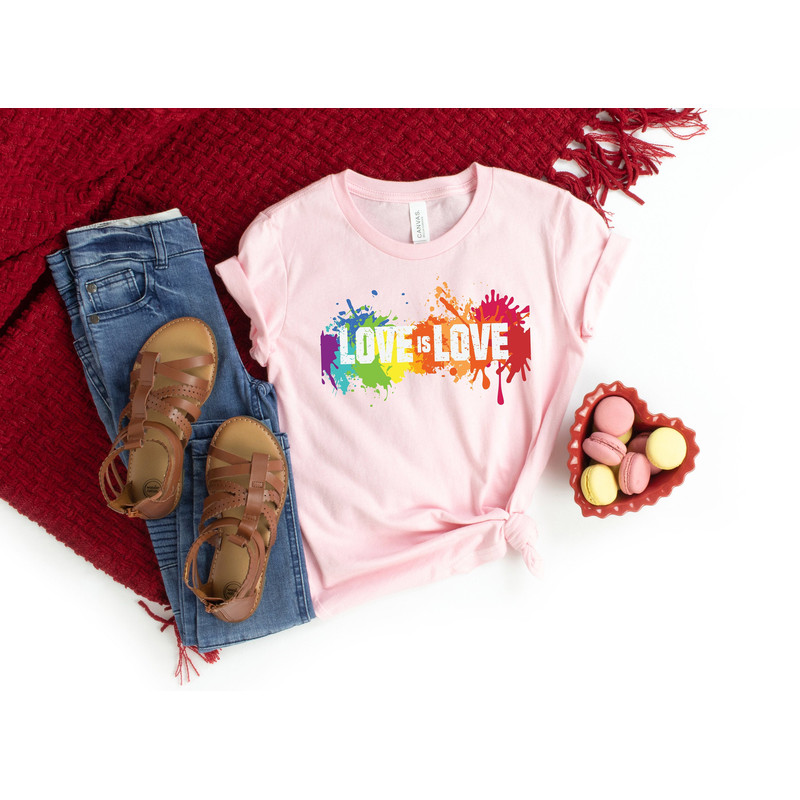 Love is Love Shirts, Valentine's Shirt, Valentine's Day Shirt, LGBT Shirt, Equality, LGBT Outfit, Love Wins, Rainbow Pride Shirt - 1.jpg