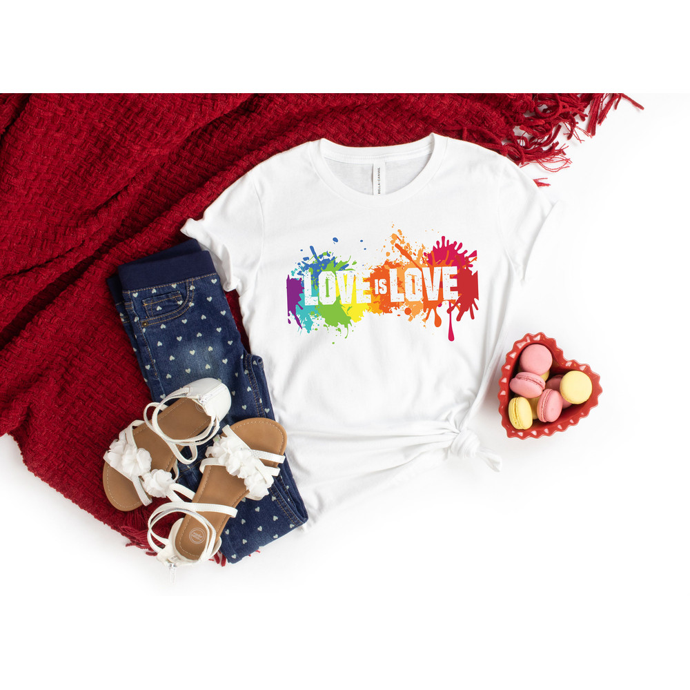 Love is Love Shirts, Valentine's Shirt, Valentine's Day Shirt, LGBT Shirt, Equality, LGBT Outfit, Love Wins, Rainbow Pride Shirt - 2.jpg