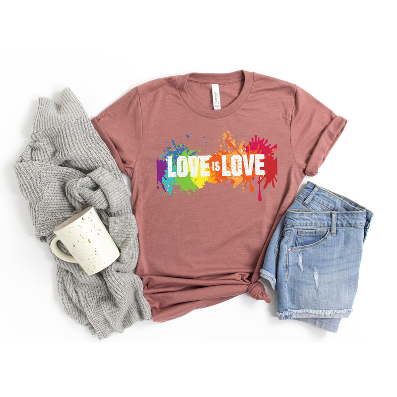 Love is Love Shirts, Valentine's Shirt, Valentine's Day Shirt, LGBT Shirt, Equality, LGBT Outfit, Love Wins, Rainbow Pride Shirt - 3.jpg