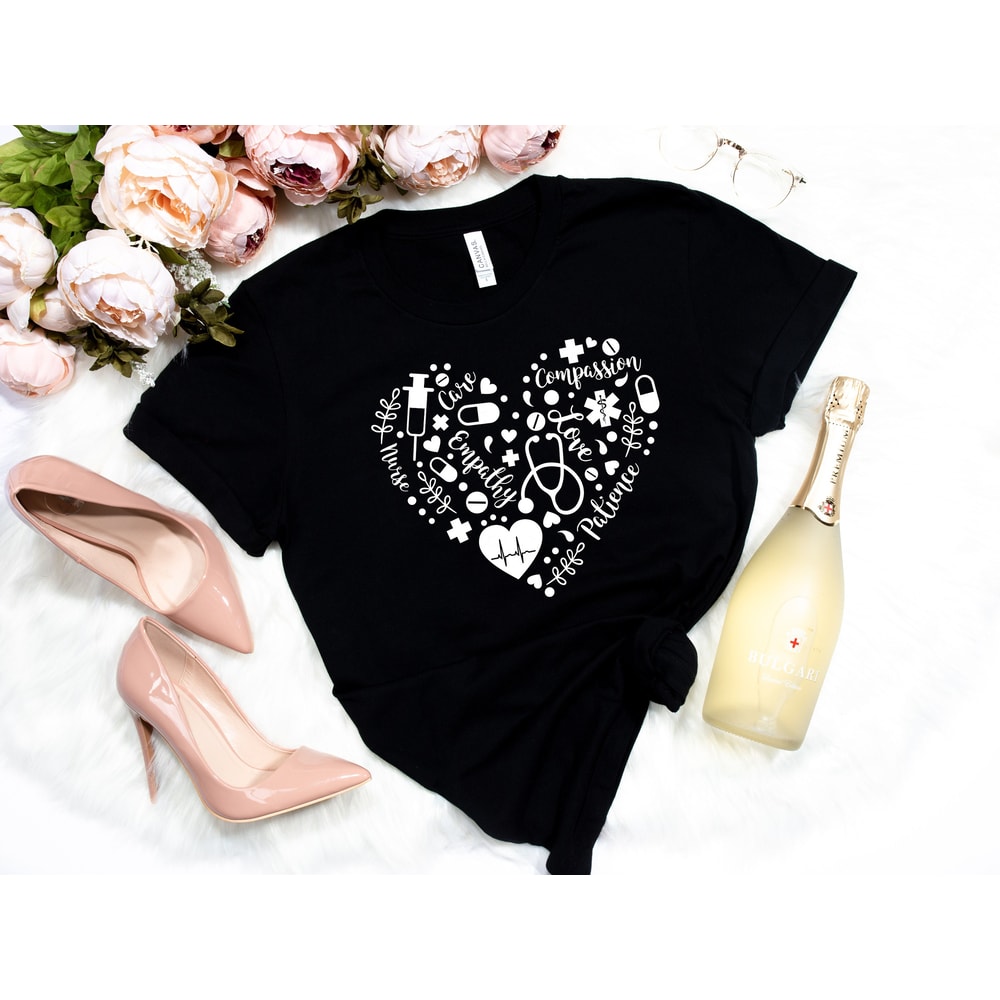 Love Nurse Shirt - Nurse T-shirt - Nurse Tees - Unisex - Cute Nurse Shirts - Nurse Appreciation Gift - Nurse Gift Idea - Nurses Week Gift - 2.jpg