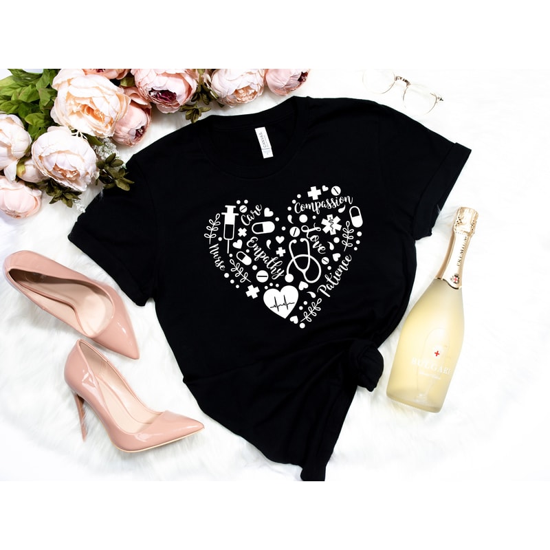 Love Nurse Shirt - Nurse T-shirt - Nurse Tees - Unisex - Cute Nurse Shirts - Nurse Appreciation Gift - Nurse Gift Idea - Nurses Week Gift - 2.jpg