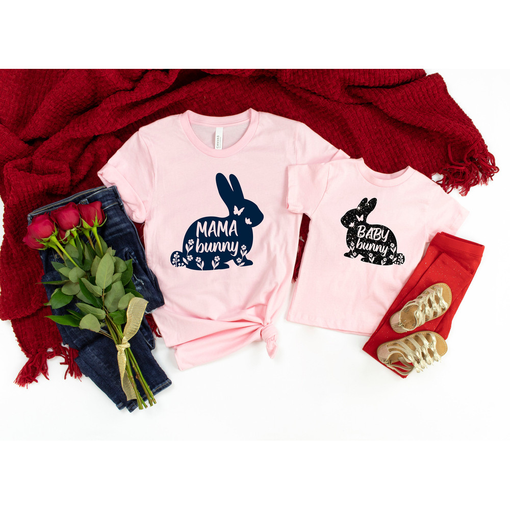 Mama Bunny Shirt, Mom Shirt, Mom Easter T-Shirt, Mom Bunny,Baby Mama Bunny Easter Shirt, Bunny Mommy Shirt, Easter Tee, Easter Party Outfit - 2.jpg