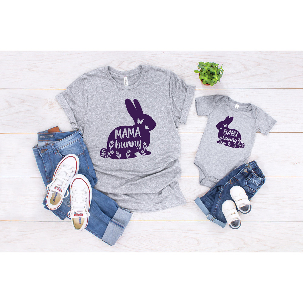 Mama Bunny Shirt, Mom Shirt, Mom Easter T-Shirt, Mom Bunny,Baby Mama Bunny Easter Shirt, Bunny Mommy Shirt, Easter Tee, Easter Party Outfit - 3.jpg
