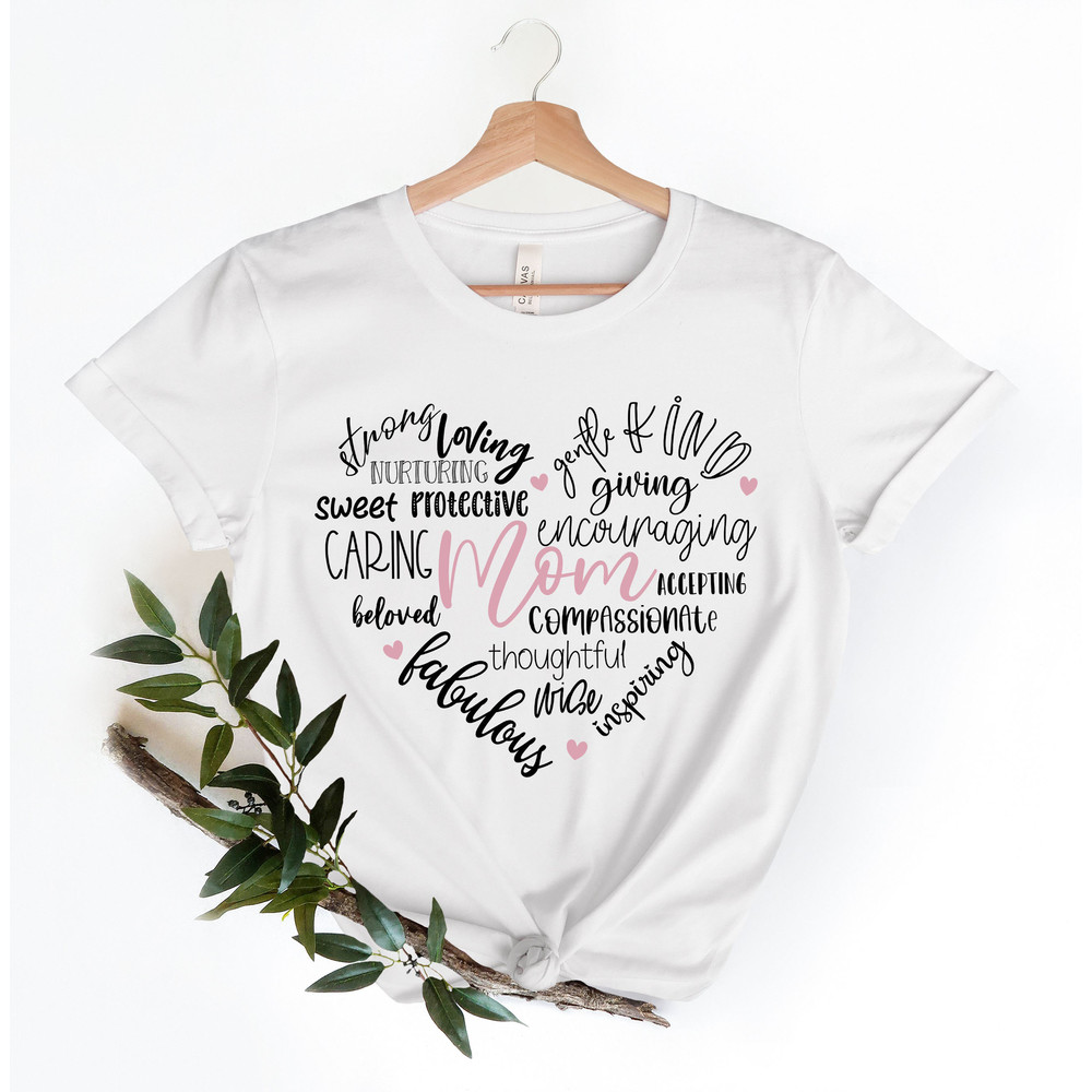 Mama Shirt, Mama Heart Shirt, Mothers Day Gift, Custom Shirt for Mothers, Mom Tshirt, Mommy Tee, Mom Personalization Gift, New Mommy Gift - 4.jpg