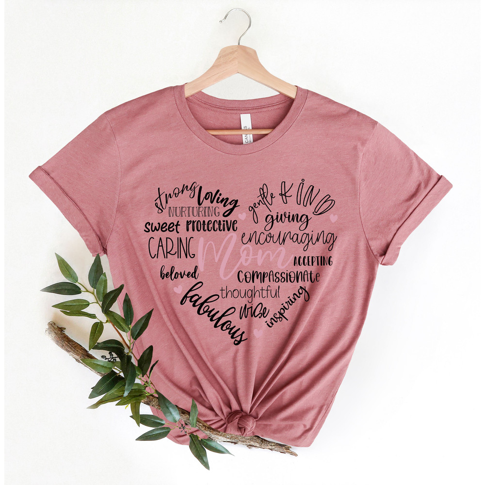 Mama Shirt, Mama Heart Shirt, Mothers Day Gift, Custom Shirt for Mothers, Mom Tshirt, Mommy Tee, Mom Personalization Gift, New Mommy Gift - 5.jpg