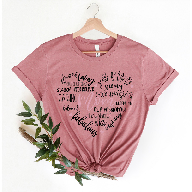 Mama Shirt, Mama Heart Shirt, Mothers Day Gift, Custom Shirt for Mothers, Mom Tshirt, Mommy Tee, Mom Personalization Gift, New Mommy Gift - 5.jpg