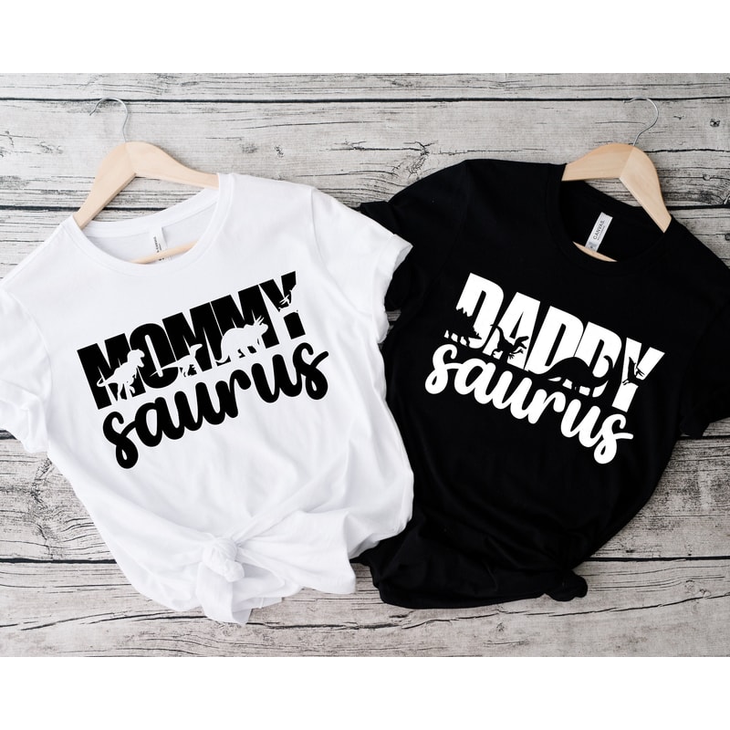Matching Couples Wedding Shirt,Wedding Party Shirt,mama daddy sauros Shirt,honeymoon, anniversary Shirt,Custom Dinosaur Family Shirts,couple - 1.jpg
