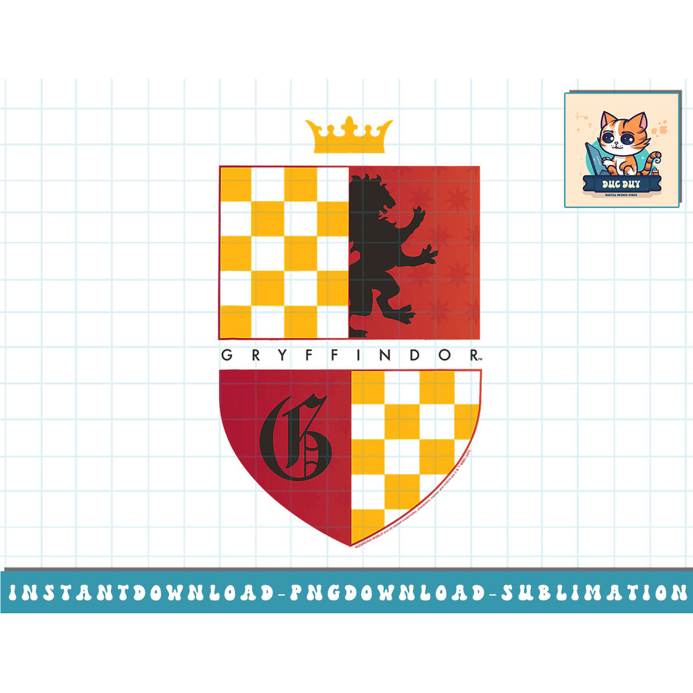 Harry Potter Gryffindor Lion Shield png, sublimate, digital download.jpg