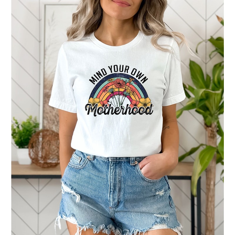 Mind Your Own Motherhood Shirt, Boho Shirt, Hippie, Mothers Day Shirt, Mama Shirt, Mom Retro Shirt, Mom Gift - 3.jpg