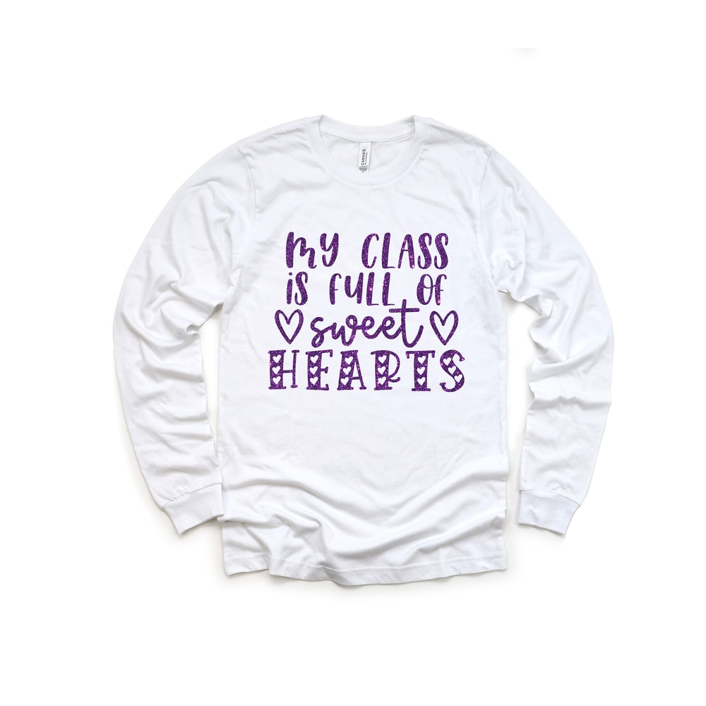 My Class Full Of Sweet Hearts Valentine's Day Teacher T-Shirt,Valentines Teacher Shirt,Teacher Valentines Gift,Sweet Hearts Teacher Shirt - 4.jpg