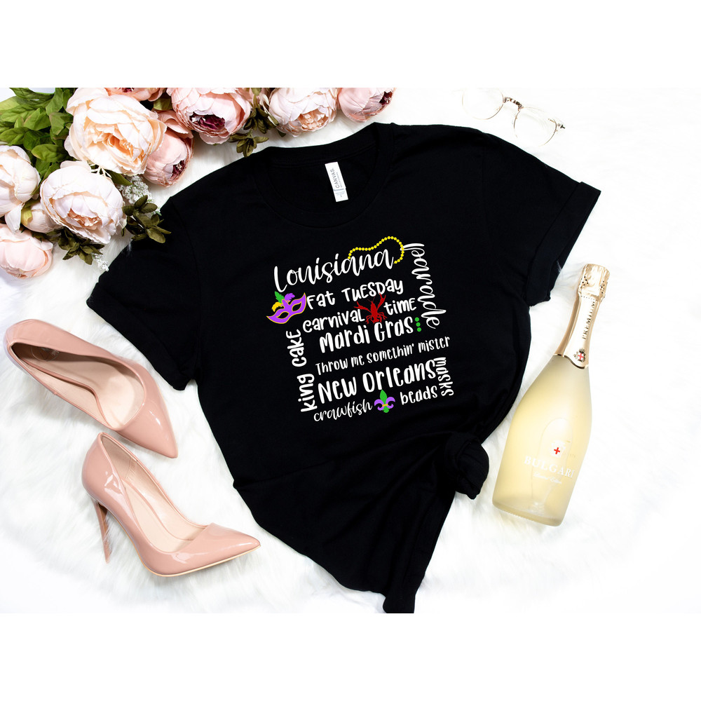 New Orleans Shirt,Mardi Gras Shirt,fleur de lis Shirt, Fat Tuesday Shirt,Flower de luce Shirt,Louisiana Shirt,Womens Mardi Gras Shirt - 3.jpg