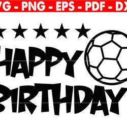 happy birthday svg, football svg svg, birthday girl svg, birthday boy svg, birthday cut file, silhouette cut files