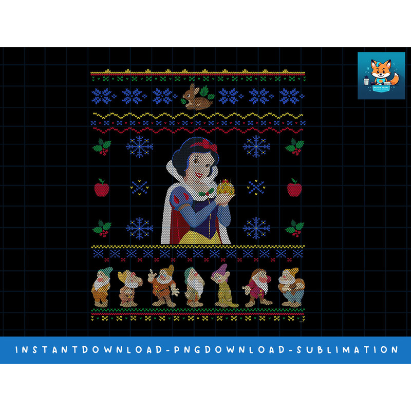 Disney Princess Snow White Christmas Sweater png, sublimate, digital print.jpg