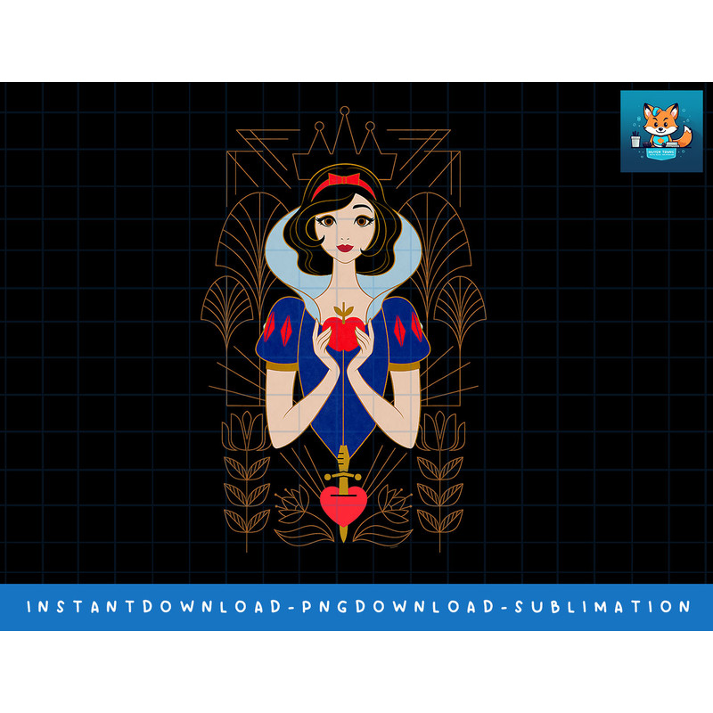 Disney Princess Snow White Modern Art Deco Style png, sublimate, digital print.jpg