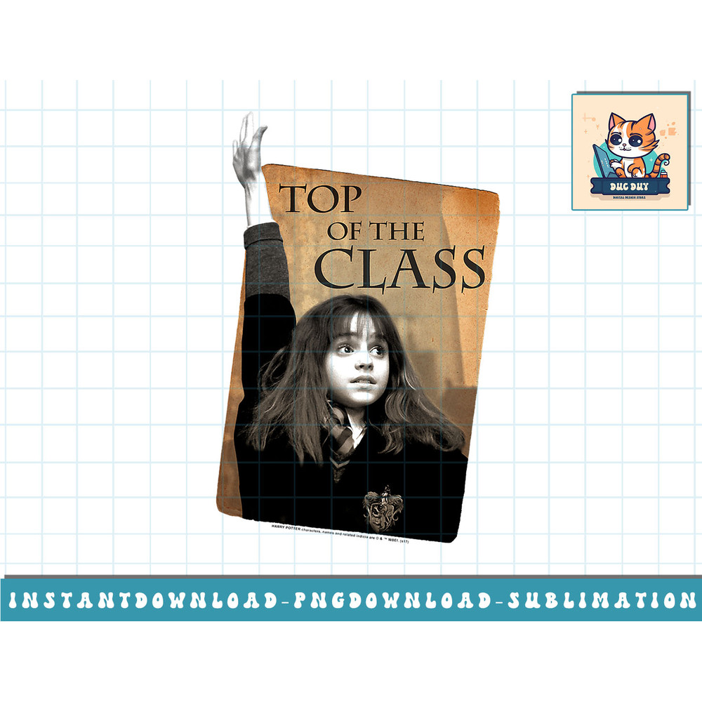Harry Potter Hermione Top of the Class png, sublimate, digital download.jpg
