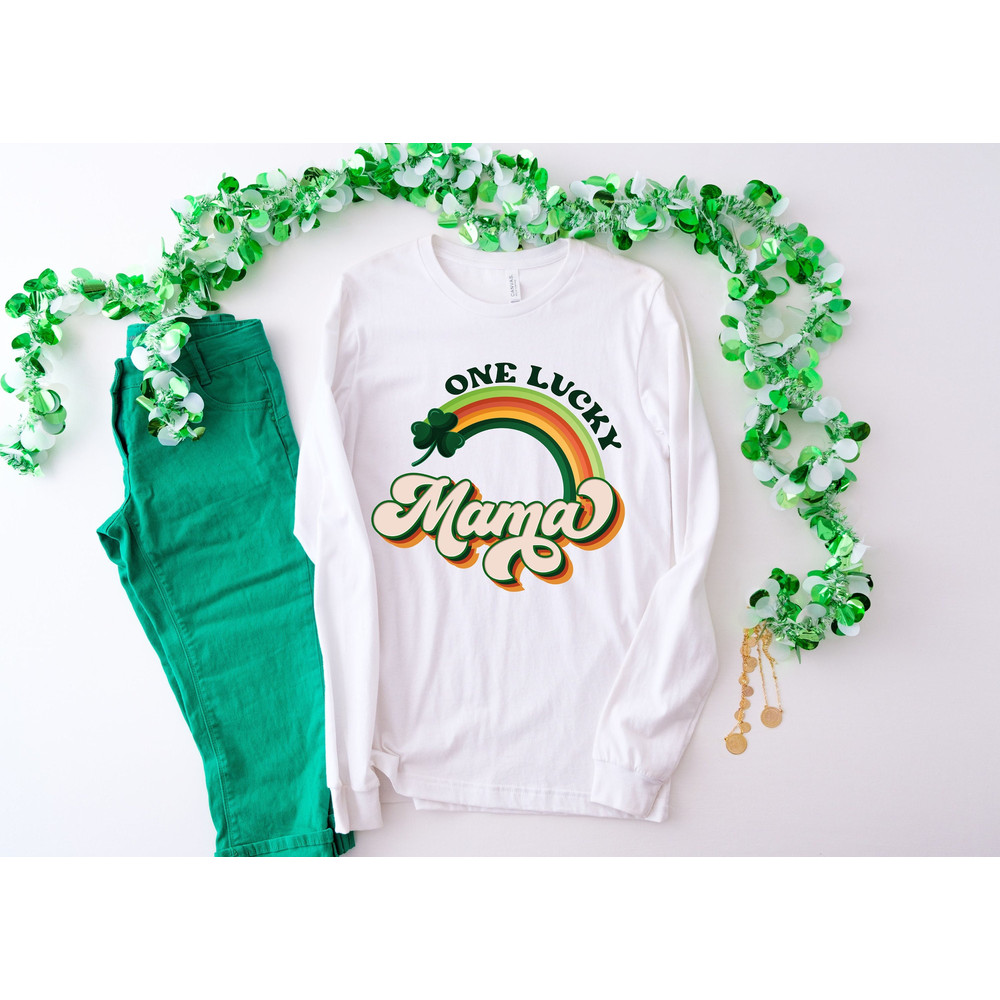 One Lucky Mama Shirt, Women's St Patty's Shirt, St Patrick's Day Shirt, St Patty's Mom Shirt, Mother's Day Gift, Gift For Mom, Gift For Wife - 1.jpg