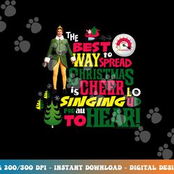 elf the best way to spread christmas cheer  png, sublimation