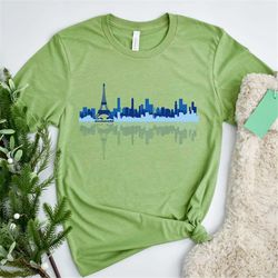paris silhouette shirt, paris line art shirt, paris trip onesie, paris skyline shirt, paris lover shirt, paris souvenir,