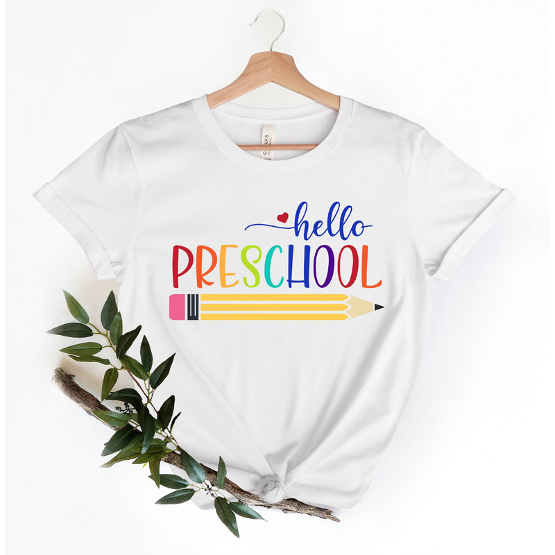 Preschool Teacher Shirt, Hello Preschool Shirt, Preschool Crew, Preschool Squad, Cute Preschool Teacher Shirt, Preschool Shirt, Pre-K PreK - 1.jpg