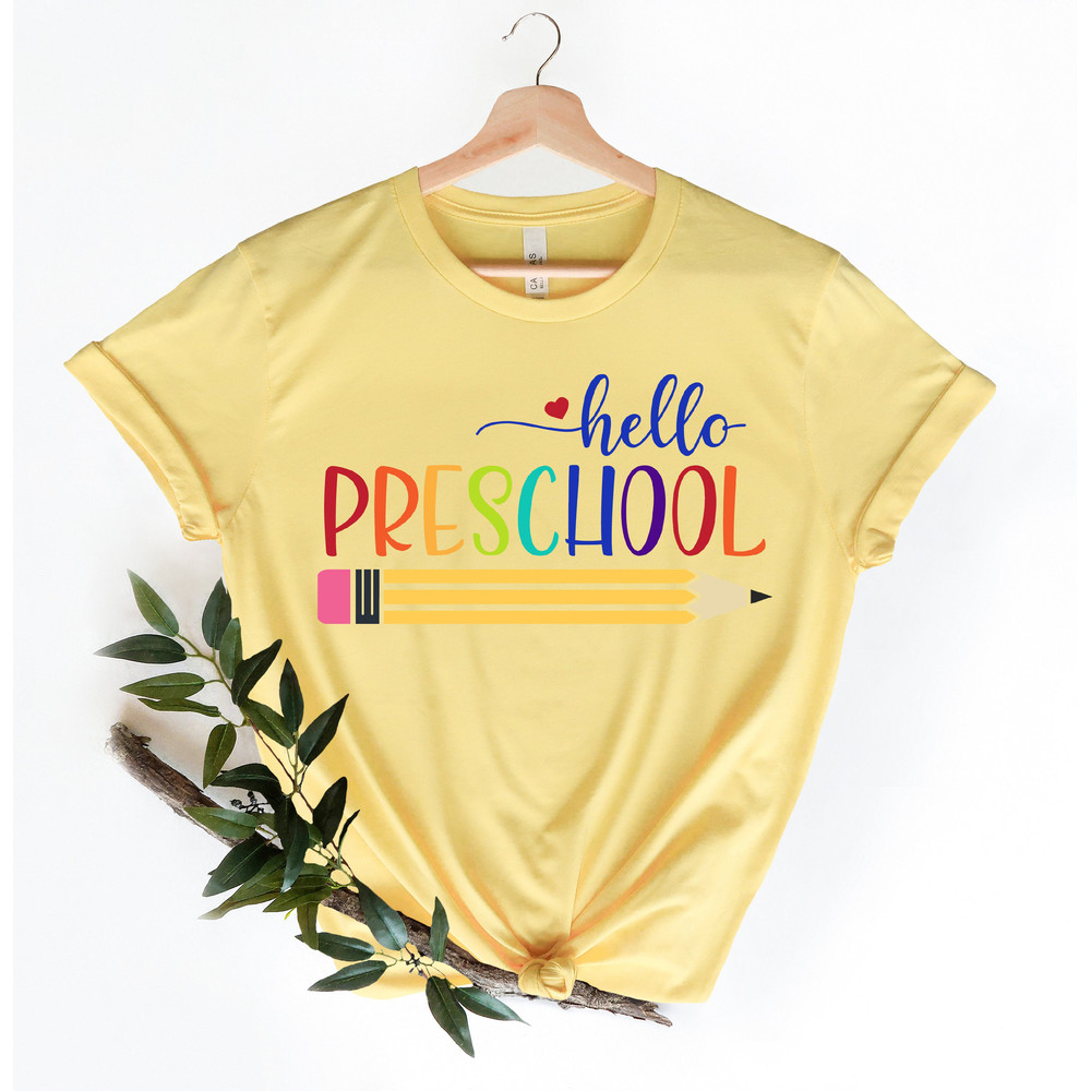 Preschool Teacher Shirt, Hello Preschool Shirt, Preschool Crew, Preschool Squad, Cute Preschool Teacher Shirt, Preschool Shirt, Pre-K PreK - 2.jpg