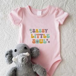 sassy little soul shirt, retro sassy kid tee, retro-inspired tee, natural gift for children, playful youth shirt