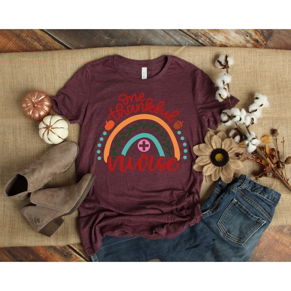 Rainbow Nurse Shirt,Nurse Thanksgiving,Nurse Shirt,Shirt For Nurse,Nurse To The Cutest Turkeys,Nurse Turkey Shirt,Nurse Gift,School Nurse - 2.jpg