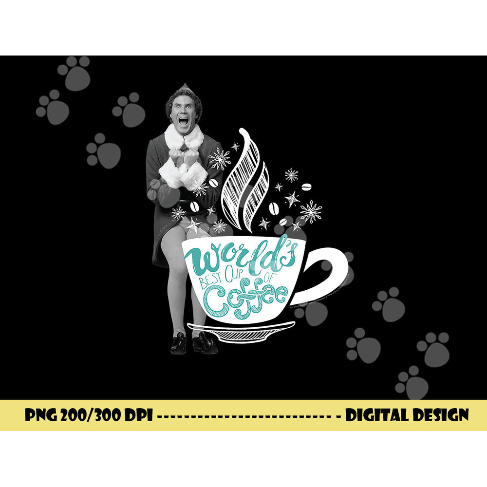 Elf World s Best Cup of Coffee png, sublimation .jpg