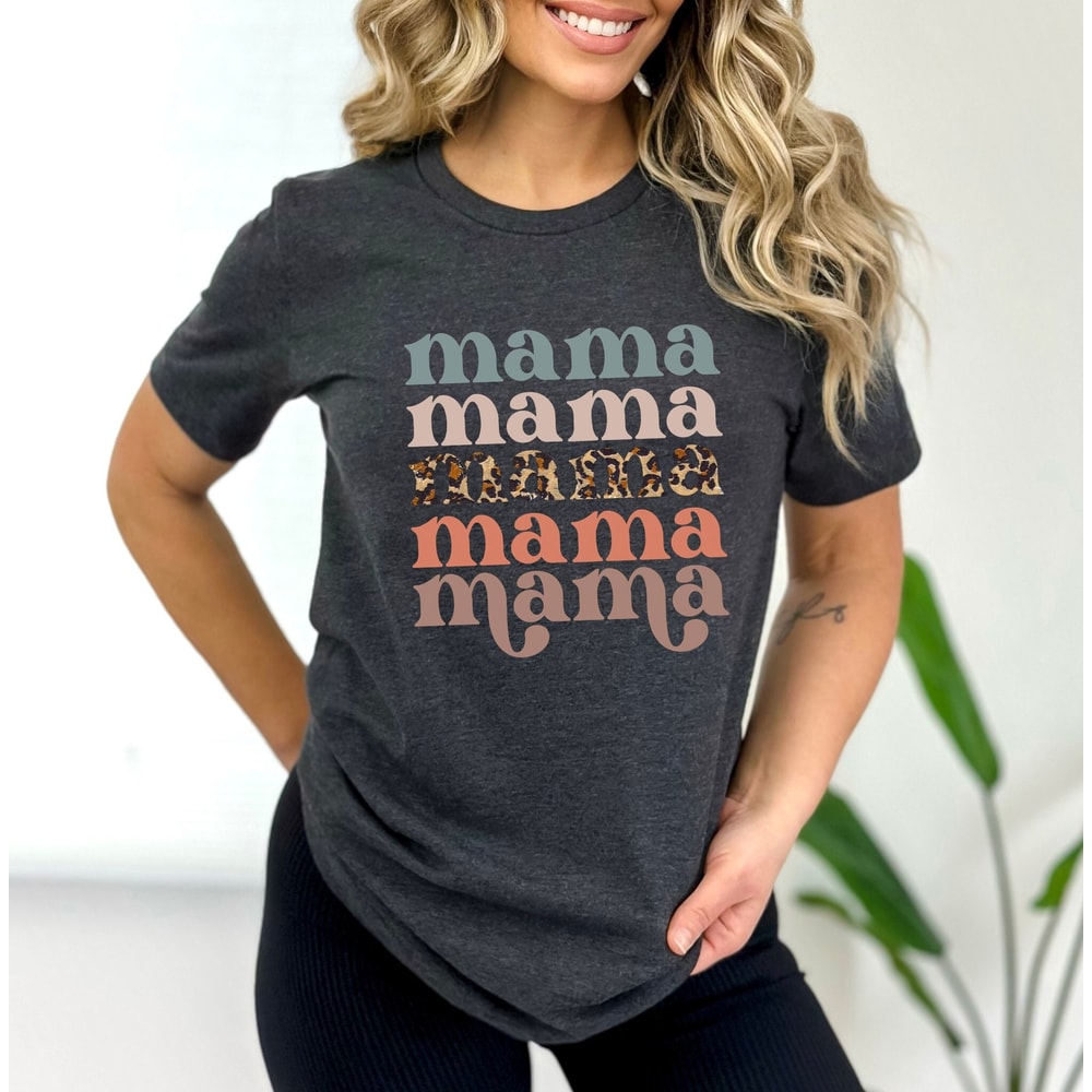 Retro Vintage Mama Shirt, Leopard Mama Shirt, Motherhood Shirt, Cute Mom Shirt,Mothers Day Gift, Mama T-shirt,Mom Life Shirt,Mama Shirt - 1.jpg