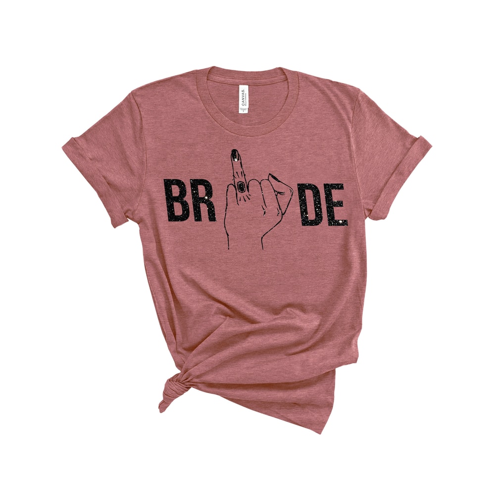 Ring Finger Bride Shirt, Wedding Party Shirt, Honeymoon T-Shirt, Cute Tshirt, Bachelorette Party Shirt, Bridal Party Shirt, Cute Mrs Shirt - 2.jpg