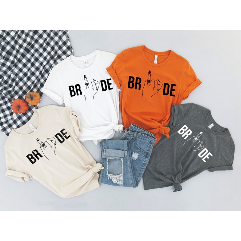 Ring Finger Bride Shirt, Wedding Party Shirt, Honeymoon T-Shirt, Cute Tshirt, Bachelorette Party Shirt, Bridal Party Shirt, Cute Mrs Shirt - 3.jpg