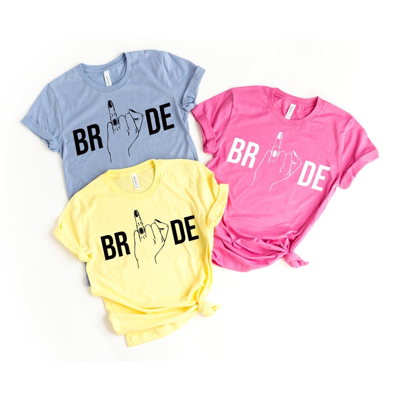 Ring Finger Bride Shirt, Wedding Party Shirt, Honeymoon T-Shirt, Cute Tshirt, Bachelorette Party Shirt, Bridal Party Shirt, Cute Mrs Shirt - 4.jpg
