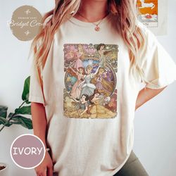 disney princess shirt, retro disney princess c