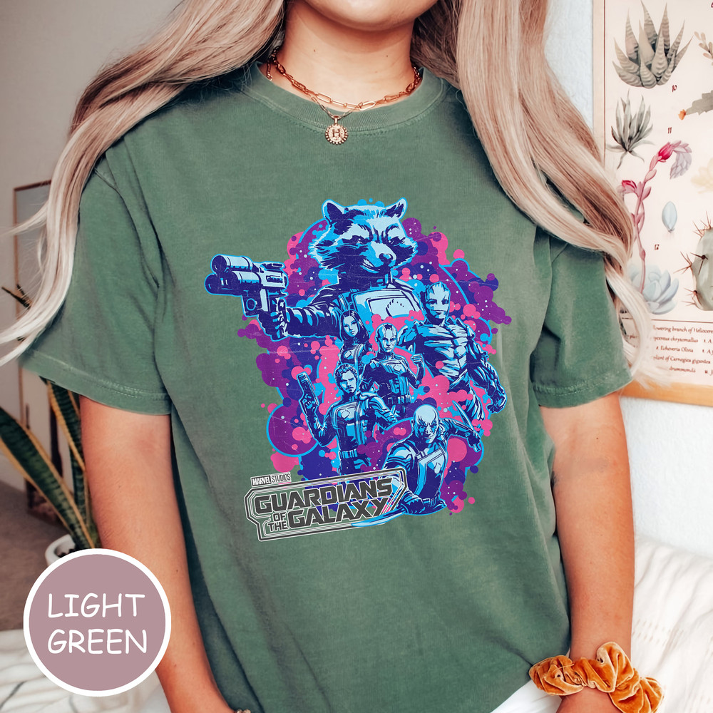 Guardians of the Galaxy Shirt Comfort Colors Shirt, Marvel Movies 2023 T-Shirt, Marvel Avengers Family T-Shirt, Rocket & Team Space Shirt - 4.jpg