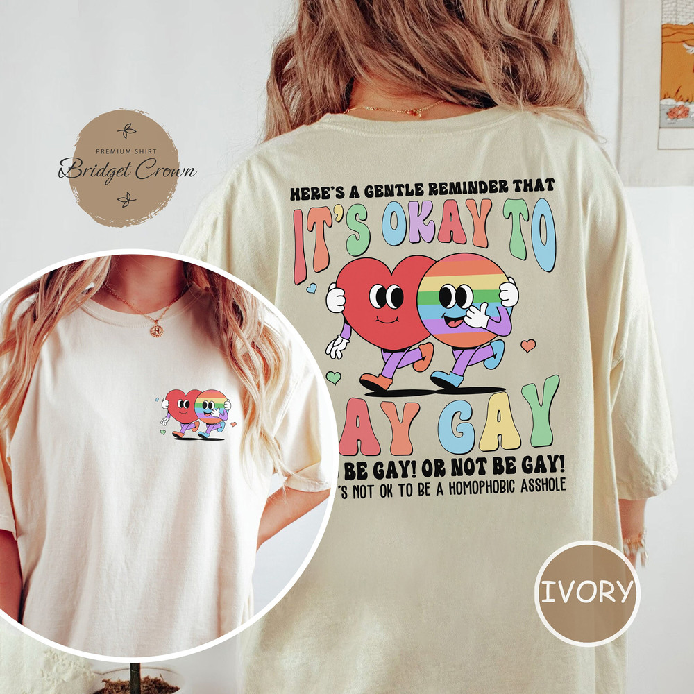 It’s Ok To Say Gay Comfort Colors Shirt, Say Gay Shirt, LGBTQ Shirt, Pride Month Shirt, LGBT Pride, Gifts For LGBT Friends, Lesbian Shirt - 1.jpg