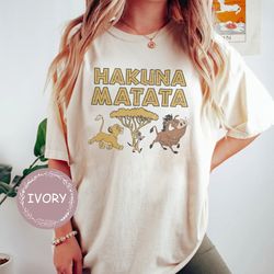 Retro Hakuna Matata Comfort Colors Shirt, Vint