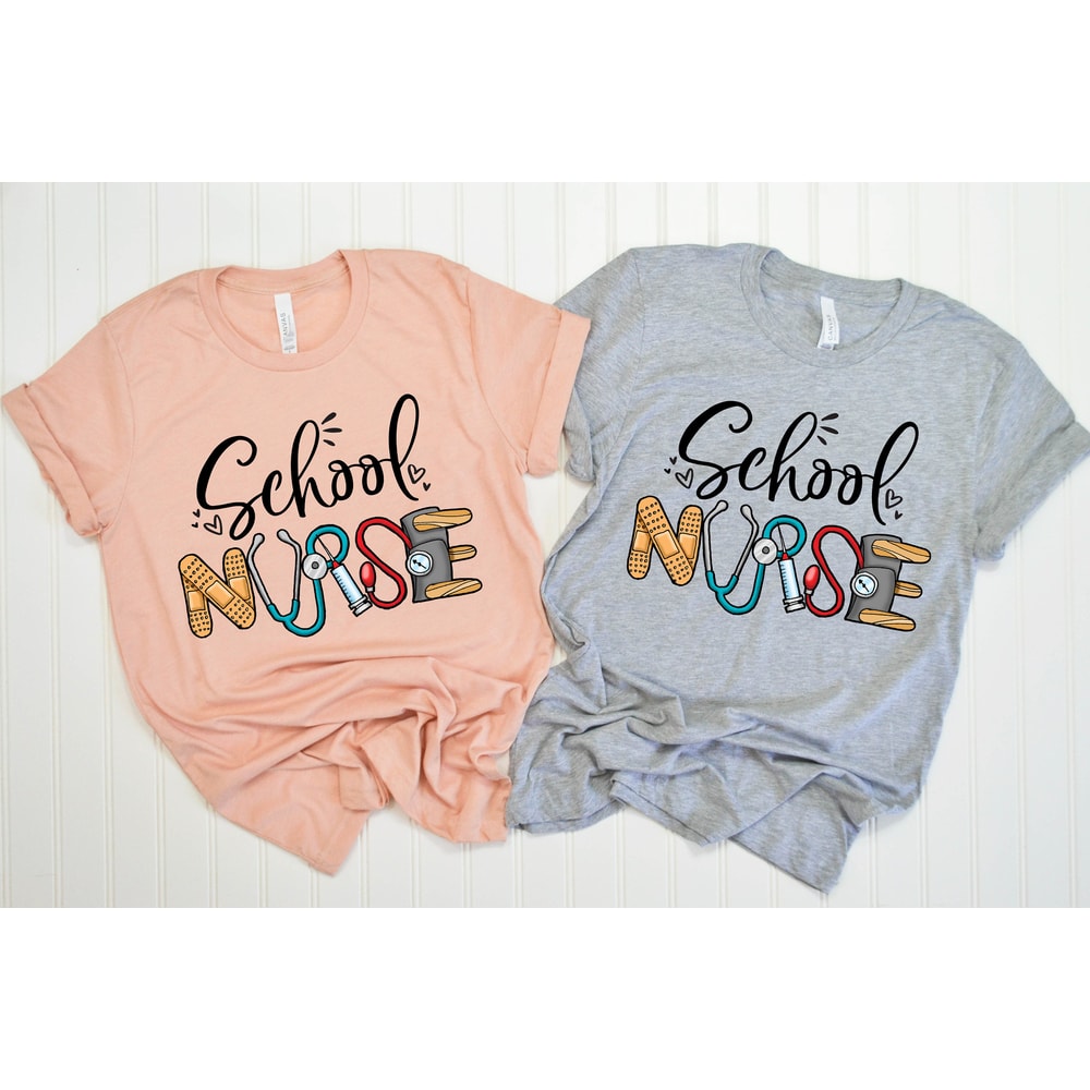 School Nurse Shirt, Nurse Shirt, Nurse Gift, Funny Nurse Shirt, Nursing Student, Nursing Graduate, School Nurse Gift, Teacher Shirt , RN Tee - 2.jpg