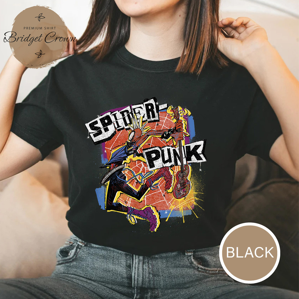 Spider-Man Across the Spider-Verse Shirt, Black Spider Man Shirt, Miles Morales Shirt, Spider-Punk Shirt, Spider Man 2023 Movie Tee, Marvel - 4.jpg