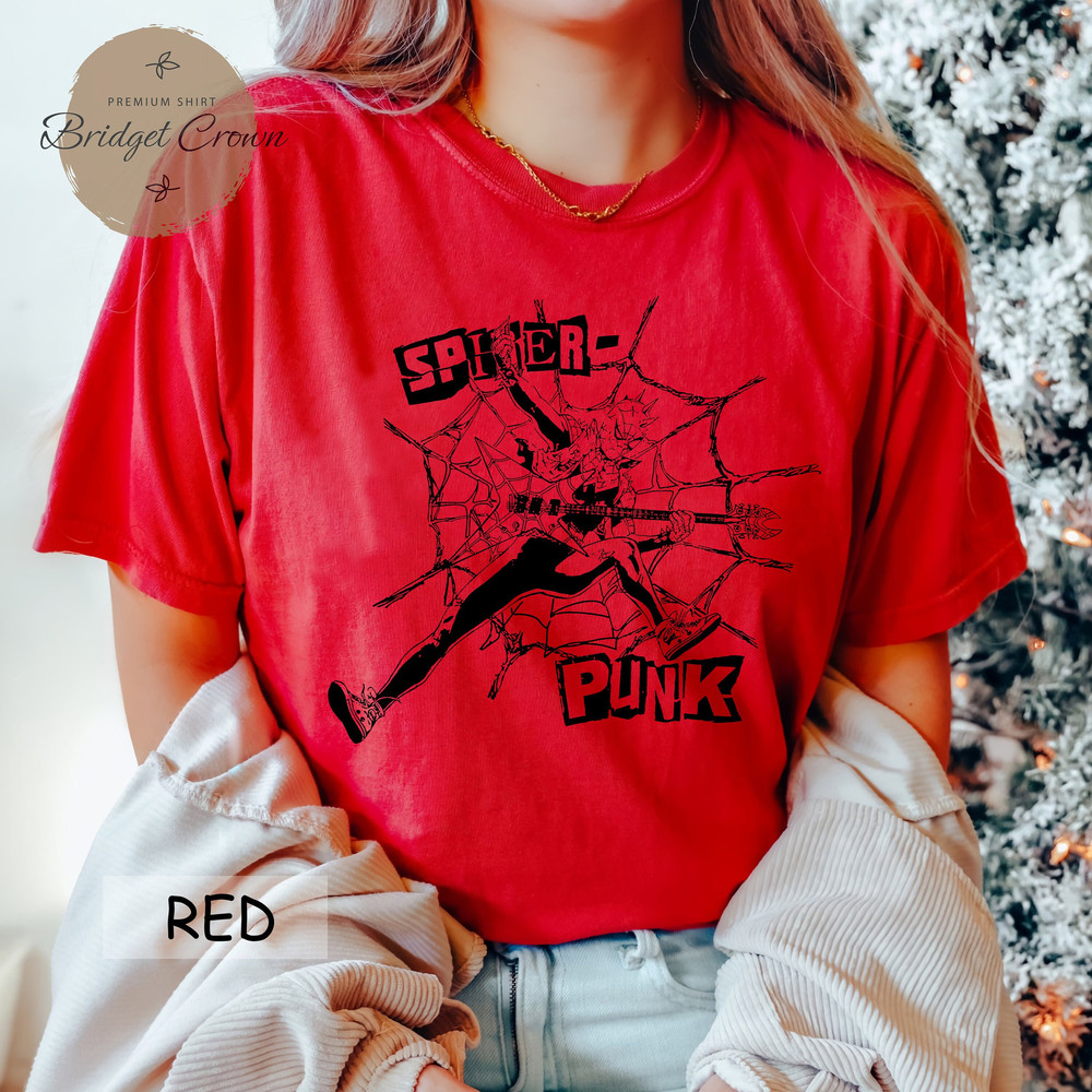 Spider-Punk Shirt, Spider-Punk Comfort Colors Shirt, Spider-Man Across the Spider-Verse Shirt, Miles Morales Shirt, Superhero Comic Shirt - 1.jpg