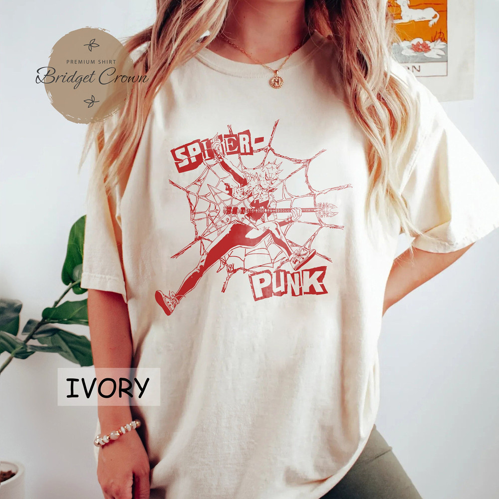 Spider-Punk Shirt, Spider-Punk Comfort Colors Shirt, Spider-Man Across the Spider-Verse Shirt, Miles Morales Shirt, Superhero Comic Shirt - 2.jpg