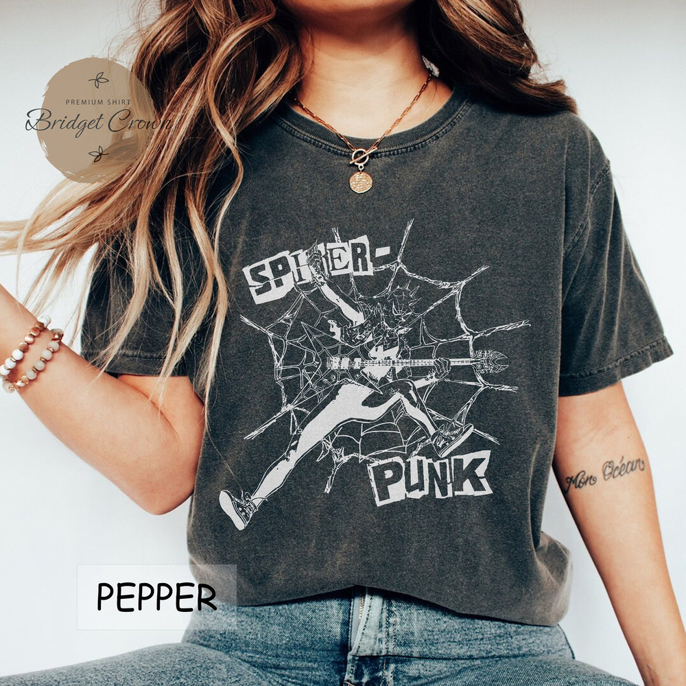 Spider-Punk Shirt, Spider-Punk Comfort Colors Shirt, Spider-Man Across the Spider-Verse Shirt, Miles Morales Shirt, Superhero Comic Shirt - 3.jpg